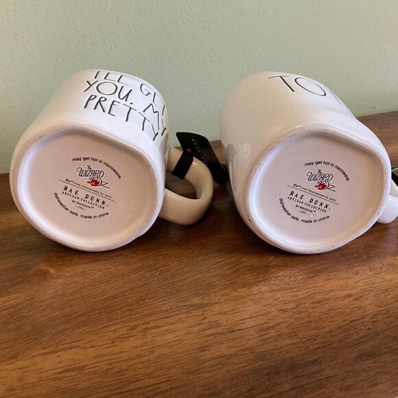 NWT Rae Dunn "I'LL GET YOU MY PRETTY" and "TOTO"  WIZARD OF OZ MUGS - Picture 9 of 11